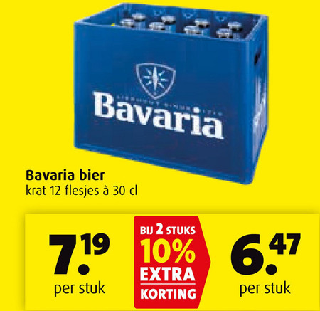 Bavaria   krat bier folder aanbieding bij  Boni - details