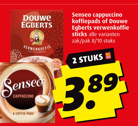 Douwe Egberts Senseo   oploskoffie, koffiepad folder aanbieding bij  Boni - details