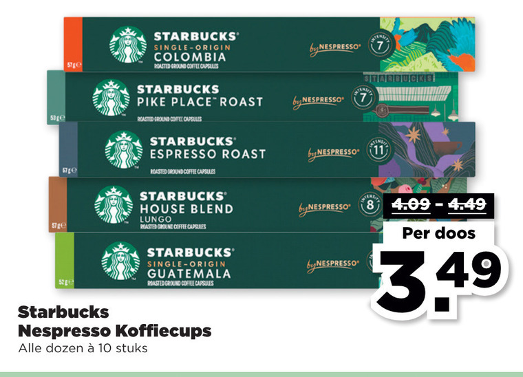 Starbucks   koffiecups folder aanbieding bij  Plus Vandaag - details