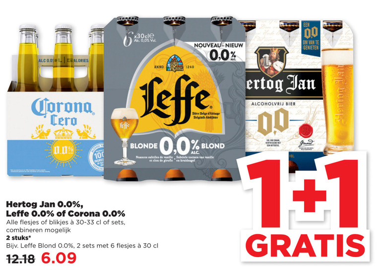 Hertog Jan   alcoholvrij bier folder aanbieding bij  Plus Vandaag - details