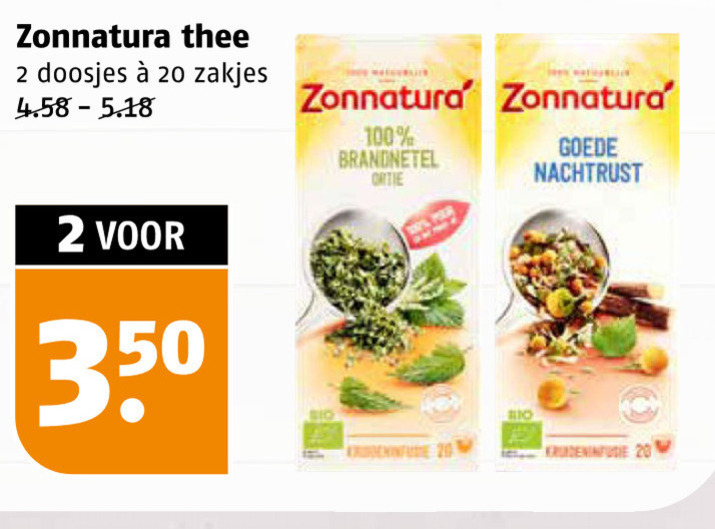 Zonnatura   thee folder aanbieding bij  Poiesz - details