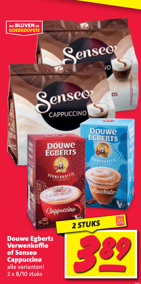 Douwe Egberts   koffiepad, oploskoffie folder aanbieding bij  Nettorama - details