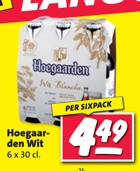 Hoegaarden   witbier folder aanbieding bij  Nettorama - details