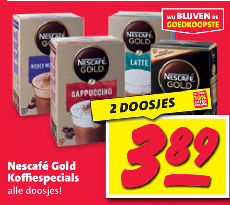 Nescafe   oploskoffie folder aanbieding bij  Nettorama - details