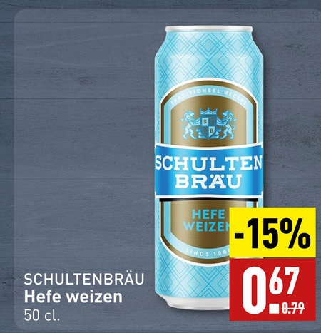 Schultenbrau   witbier folder aanbieding bij  Aldi - details