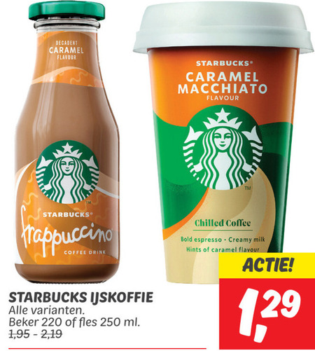 Starbucks   ijskoffie folder aanbieding bij  Dekamarkt - details