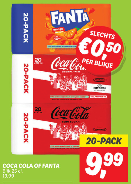 Fanta   cola, frisdrank folder aanbieding bij  Dekamarkt - details