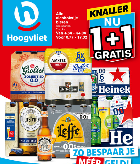 Warsteiner   blikje bier, alcoholvrij bier folder aanbieding bij  Hoogvliet - details