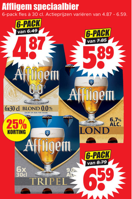 Affligem   speciaalbier folder aanbieding bij  Dirk - details