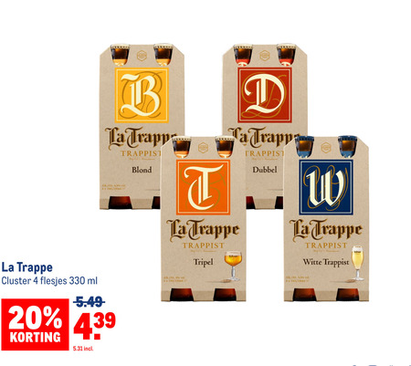 La Trappe   speciaalbier folder aanbieding bij  Makro - details