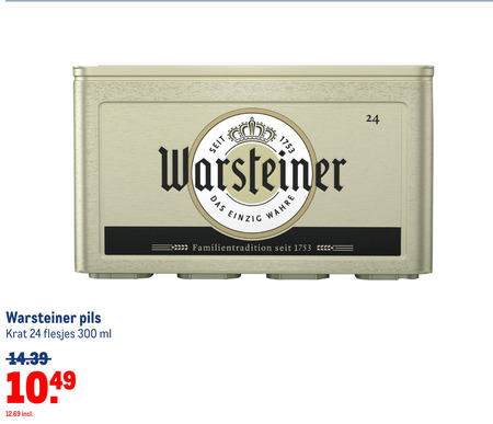 Warsteiner   krat bier folder aanbieding bij  Makro - details