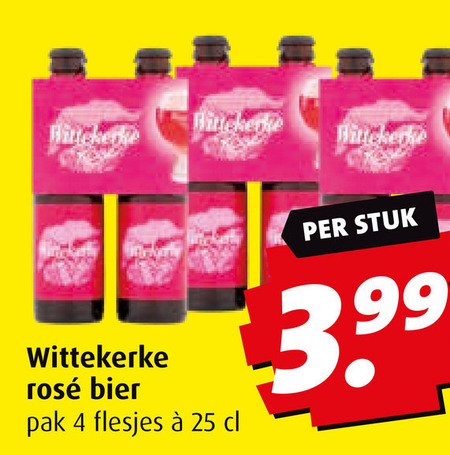 Wittekerke   rose bier folder aanbieding bij  Boni - details