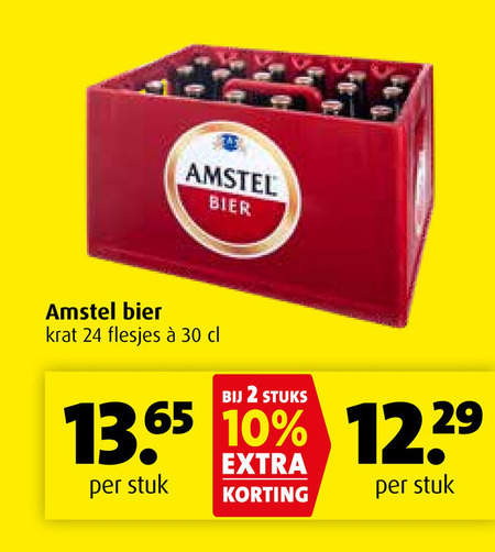 Amstel   krat bier folder aanbieding bij  Boni - details