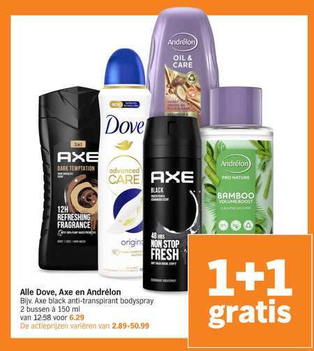 Dove   douchegel, deodorant folder aanbieding bij  Albert Heijn - details