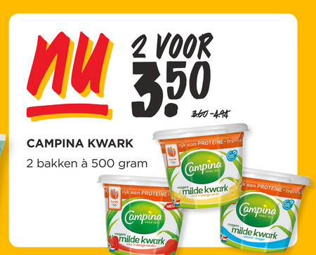 Campina   kwark folder aanbieding bij  Jumbo - details