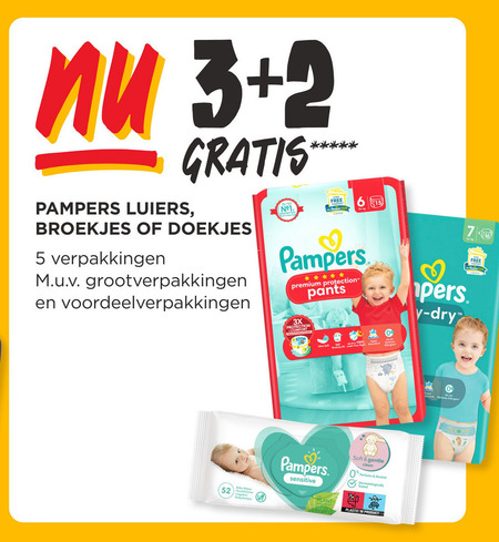 Pampers   luierbroekjes, luiers folder aanbieding bij  Jumbo - details