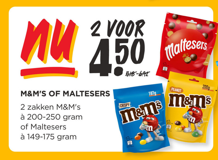 Maltesers   chocolade, chocoladepindas folder aanbieding bij  Jumbo - details