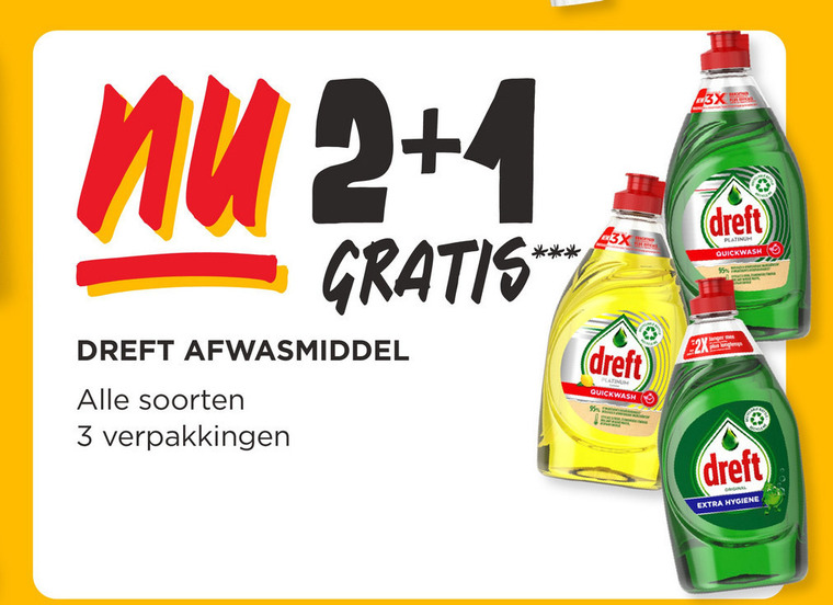 Dreft   afwasmiddel folder aanbieding bij  Jumbo - details