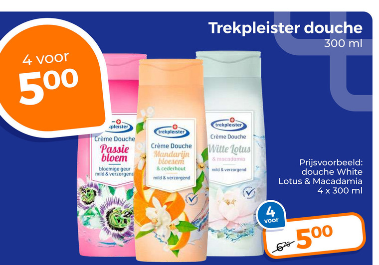 Trekpleister Huismerk   douchegel folder aanbieding bij  Trekpleister - details