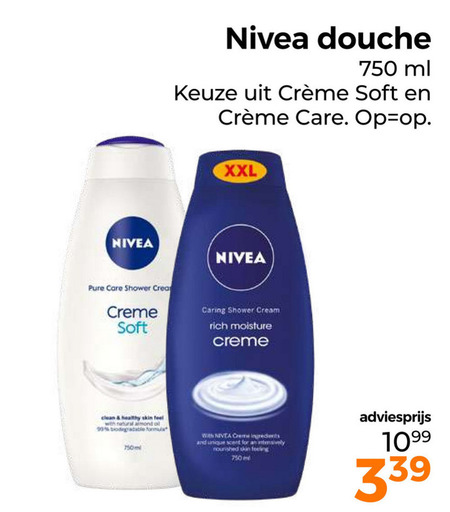 Nivea   douchegel folder aanbieding bij  Trekpleister - details