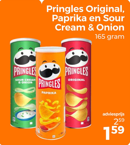 Pringles   chips folder aanbieding bij  Trekpleister - details