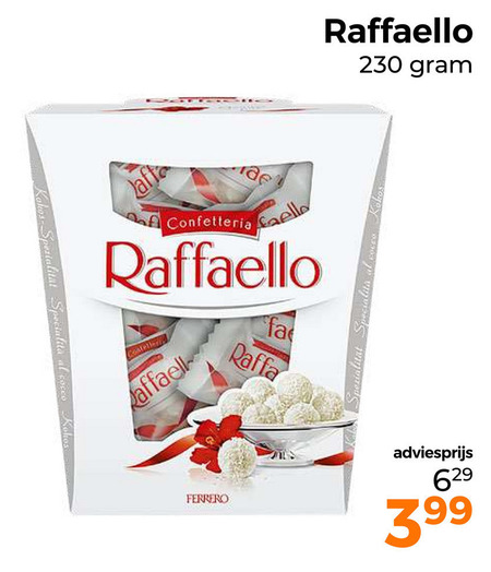 Rafaello   chocolade folder aanbieding bij  Trekpleister - details