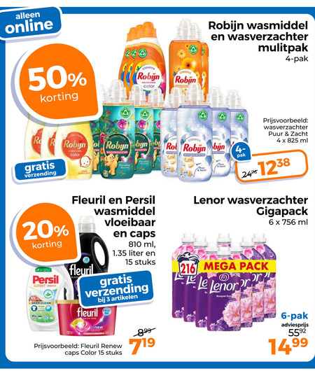 Persil   wasmiddel, wasverzachter folder aanbieding bij  Trekpleister - details