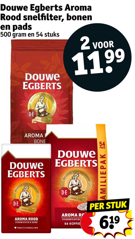 Douwe Egberts   koffie, koffiepad folder aanbieding bij  Kruidvat - details