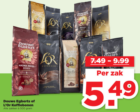 Douwe Egberts L Or   koffiebonen folder aanbieding bij  Plus - details