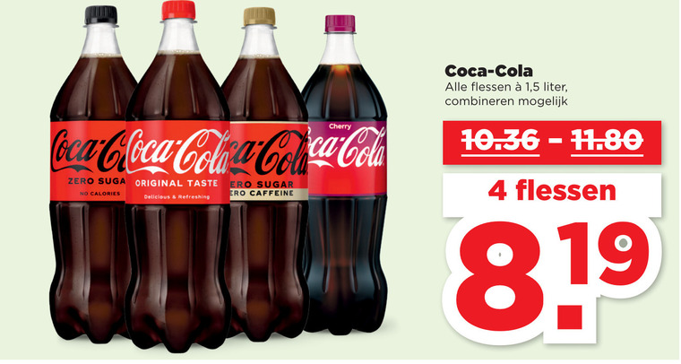 Coca-Cola   cola folder aanbieding bij  Plus - details