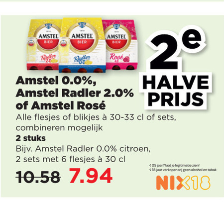 Amstel   radler bier folder aanbieding bij  Plus - details