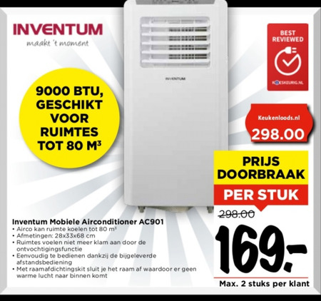 Inventum   airconditioner folder aanbieding bij  Vomar - details