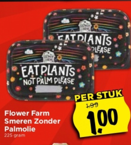 Flower Farm   margarine folder aanbieding bij  Vomar - details