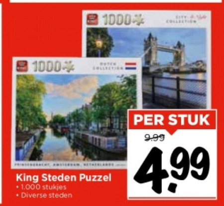 King   legpuzzel folder aanbieding bij  Vomar - details