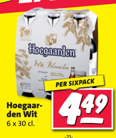 Hoegaarden   witbier folder aanbieding bij  Nettorama - details