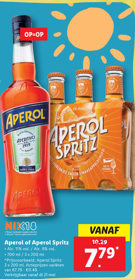 Aperol   aperitief folder aanbieding bij  Lidl - details