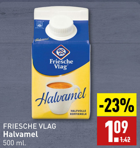 Friesche Vlag   koffiemelk folder aanbieding bij  Aldi - details