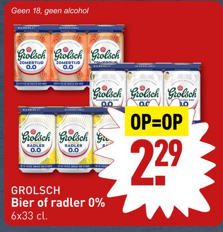 Grolsch   alcoholvrij bier, radler bier folder aanbieding bij  Aldi - details