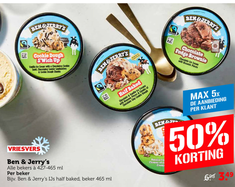 Ben and Jerrys   ijsspecialiteit folder aanbieding bij  Coop - details