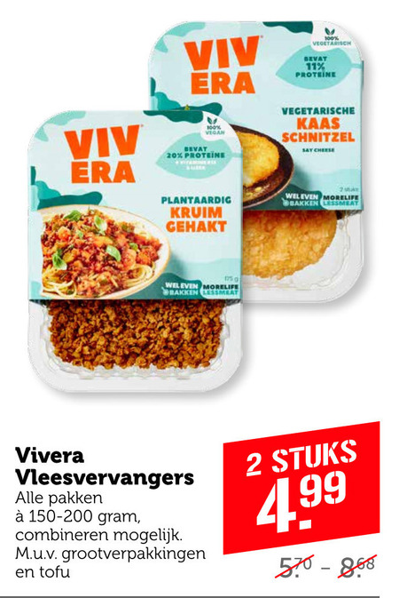 Vivera   vegetarisch folder aanbieding bij  Coop - details