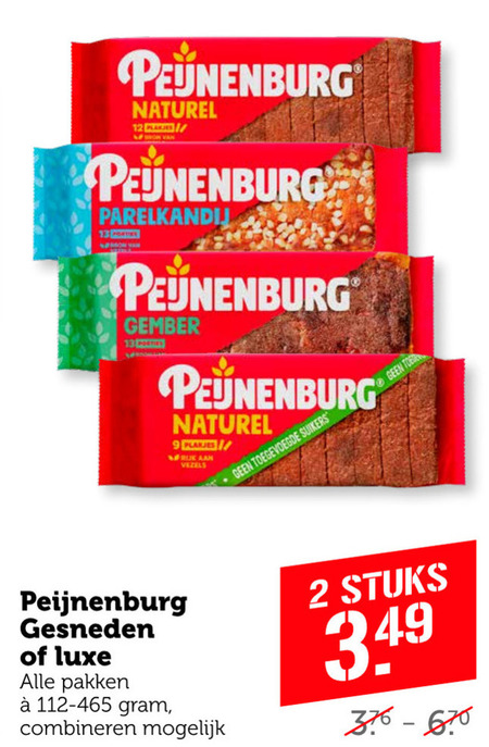 Peijnenburg   ontbijtkoek folder aanbieding bij  Coop - details