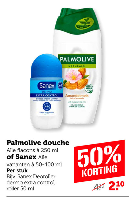 Sanex   douchegel, deodorant folder aanbieding bij  Coop - details