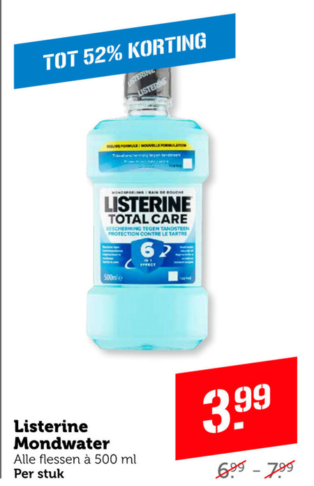 Listerine   mondwater folder aanbieding bij  Coop - details