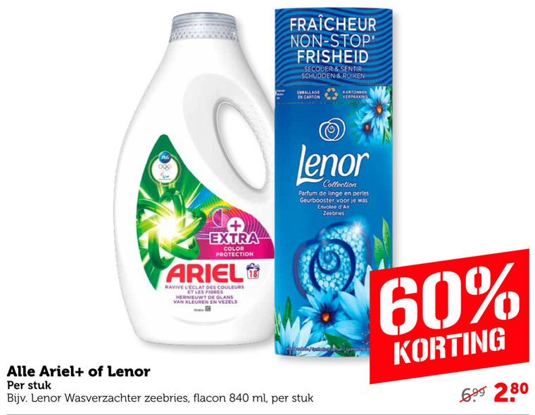 Lenor   wasverzachter folder aanbieding bij  Coop - details