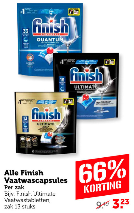 Finish   vaatwasmiddel folder aanbieding bij  Coop - details