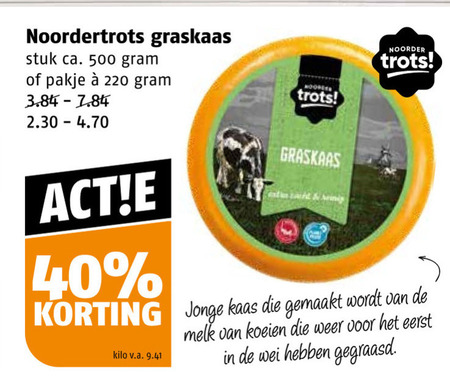 Noordertrots   kaas folder aanbieding bij  Poiesz - details