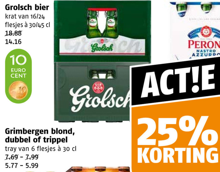 Grolsch   krat bier folder aanbieding bij  Poiesz - details