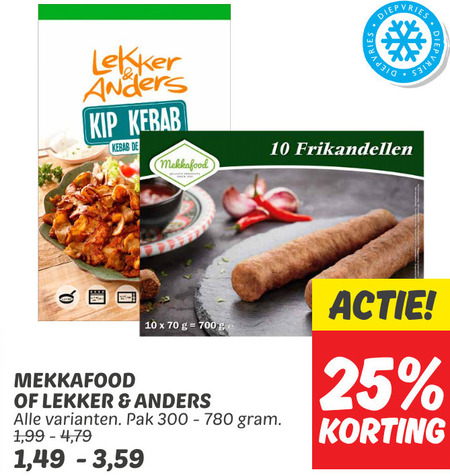 Mekkafood   frikandellen, diepvriespizza folder aanbieding bij  Dekamarkt - details