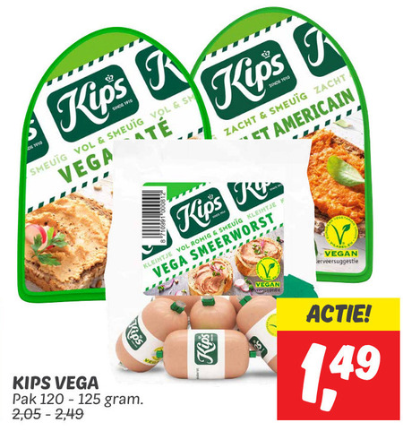 Kips   vegetarisch folder aanbieding bij  Dekamarkt - details