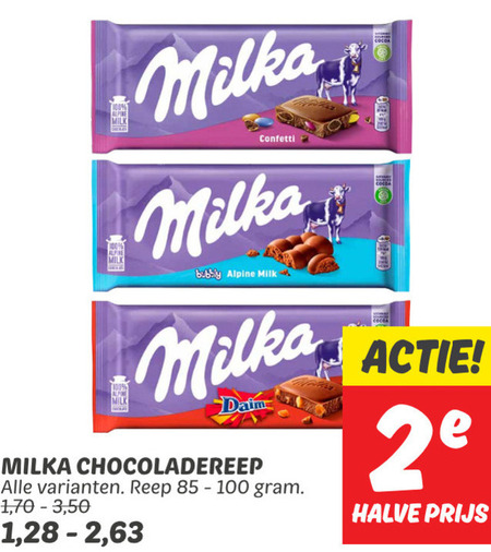 Milka   chocolade folder aanbieding bij  Dekamarkt - details